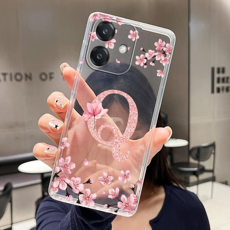 Чехол для телефона OPPO A3 5G 4G Funda OPPO A3X 4G 5G Модный Цветочный Задний Чехол Прозрачный Мягкий Силикон ТПУ Прозрачный Корпус Телефона