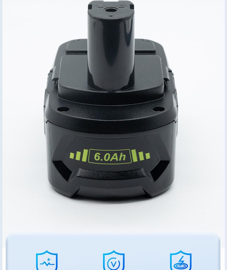 Совместим с литий-ионным аккумулятором для беспроводной дрели Ryobi 18V 3.0A/P103/P108