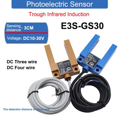 E3S-GS30 3CM расстояние срабатывания инфракрасный индукционный фотоэлектрический датчик переключатель DC10-30V AC90-250V NPN/PNP