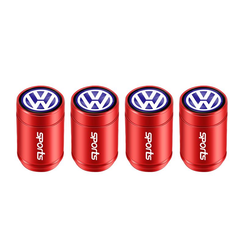 4Pcs 3D Metal Tire Valve Cap Car Tyre Air Stem Cover For VW Golf Polo Tiguan Touran Jetta Passat CC T5 GTI Arteon Magotan Arteon zl8
