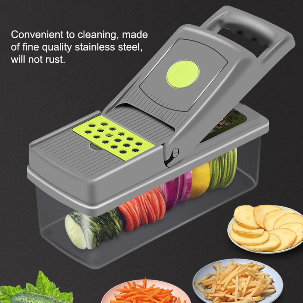Home Use Vegetable Cutter Fruits Slicer Potato Peeler Carrot Cheese Grater Onion Chopper Multifunctional Kitchen