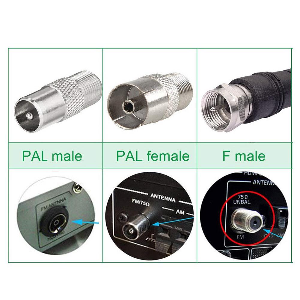Антенны FM с высоким усилением, телескопические, с 3 адаптерами, ТВ-антенна комнатная, антенна для DAB-радио, сменная антенна для домашнего стереоприемника