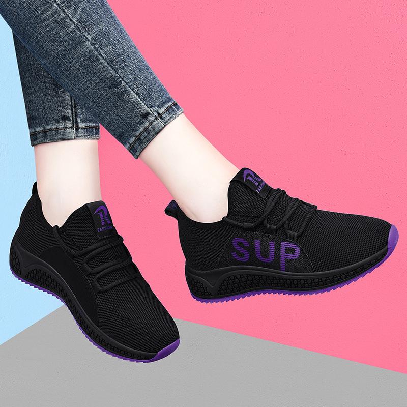 Shoes Women's Spring and Autumn Flat-bottomed Sports Travel Shoes Women's Soft-soled Non-slip Breathable Casual Women's Shoes Tide