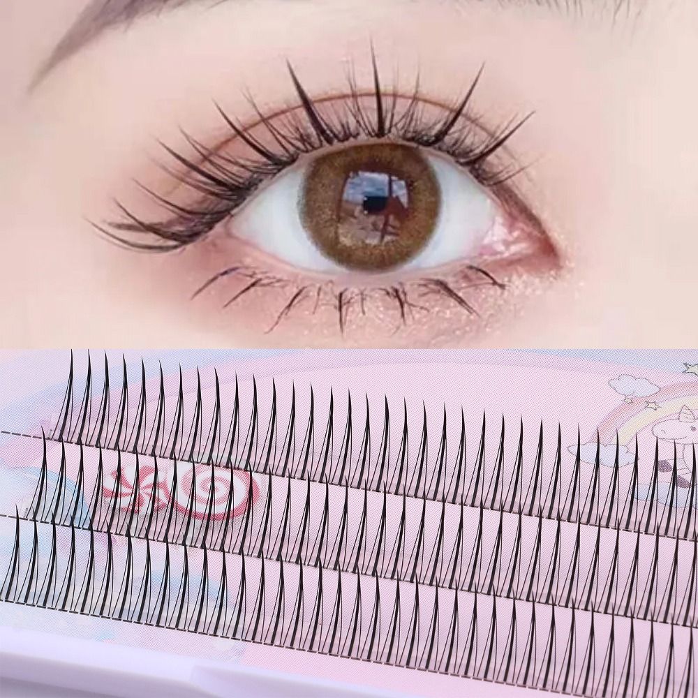 Fairy Look Clusters Eyelash Extensions Black Brown Lash Clusters DIY Flash Eyelashes for Women