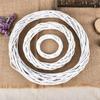 Party Hanging Blank Ornament Natural White Garland Christmas Decoration Rattan Ring Wicker Wreath