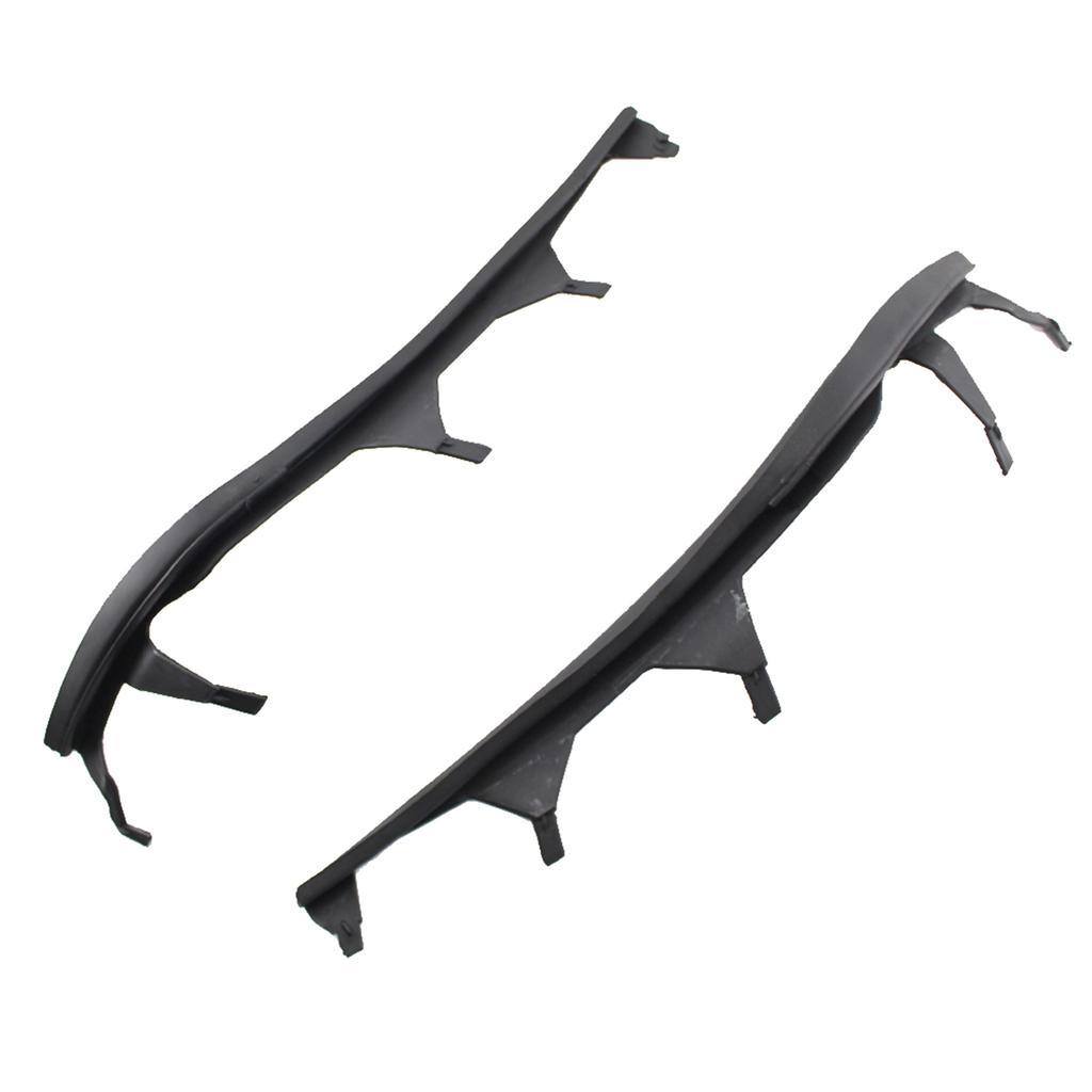 Left & Right One Pair Upper Headlight Cover Strips Replacement for BMW 3 Series E46 02 05(4 door)