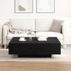 Coffee Table Black Oak Look 100 x 100 x 31 cm