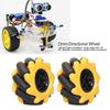 Mecanum Wheel Smart Robot Car Parts Accessories OmniDirectional DIY Toy Components 48mm(2 Pairs )
