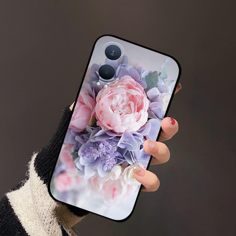 Чехол для Oneplus Nord CE 4 Lite Цветок Мягкий Силикон Милый Мультяшный Чехол для Телефона Для Oneplus Nord CE 4 Lite CE4 Задняя Крышка Защита