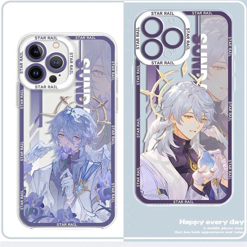 Чехол Sunday для Honkai Star Rail для Samsung S24 S21 S22 S23 S30 S25 Plus Ultra S20 S21 S23 S24 FE A55 A35 A15 A25 A54 Прозрачный