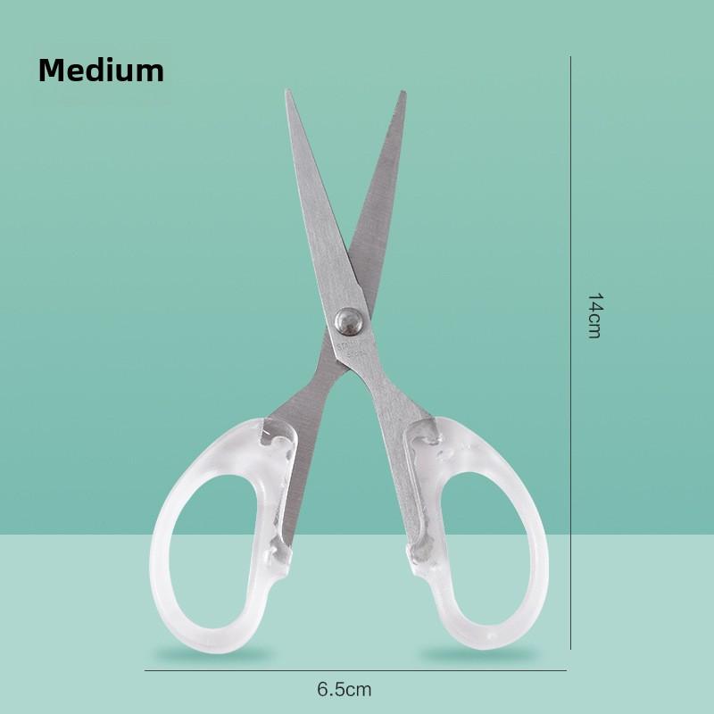 Girl Heart Ins Wind Прозрачные маленькие ножницы для студентов, ручная работа, канцелярские ножницы из нержавеющей стали, портновские ножницы, инструмент