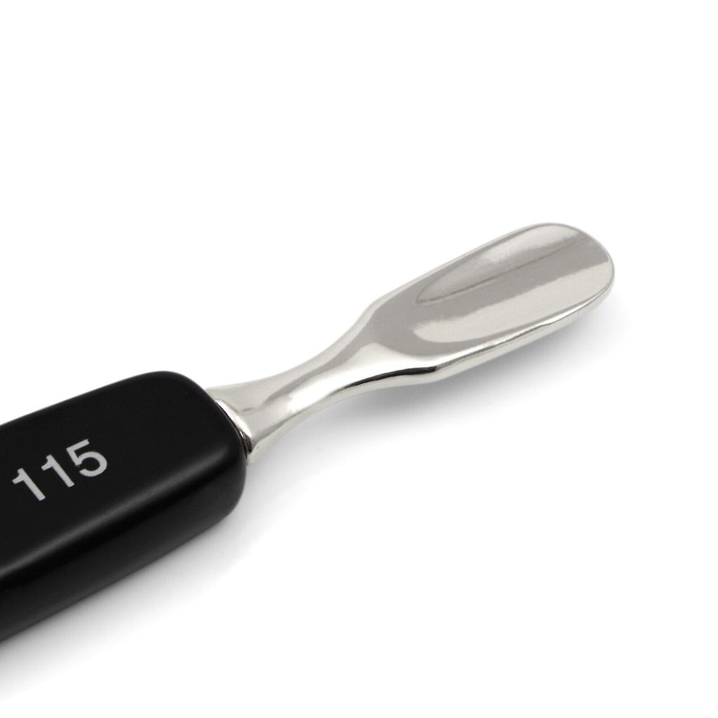 Двойной инструмент Hans Kniebes с толкателем для кутикулы и ножом для ногтей, никелированная сталь и настоящий рог, сделано в Золингене (Германия)