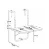ARETTO black folding balcony table