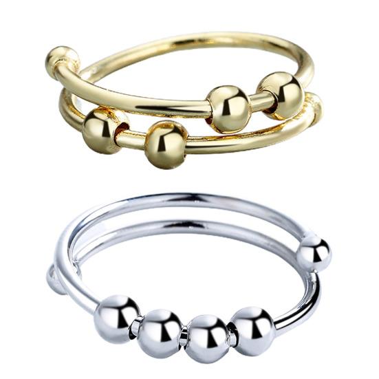 Кольцо с геометрическим декором из бисера Открытое кольцо для повседневной жизни