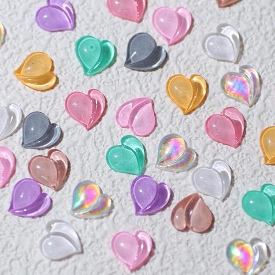 20Pcs/Pack Nail Beauty Lightweight Beautiful Decorative Ladies Peach Heart Nail Art Decorations Parts Nail Charms