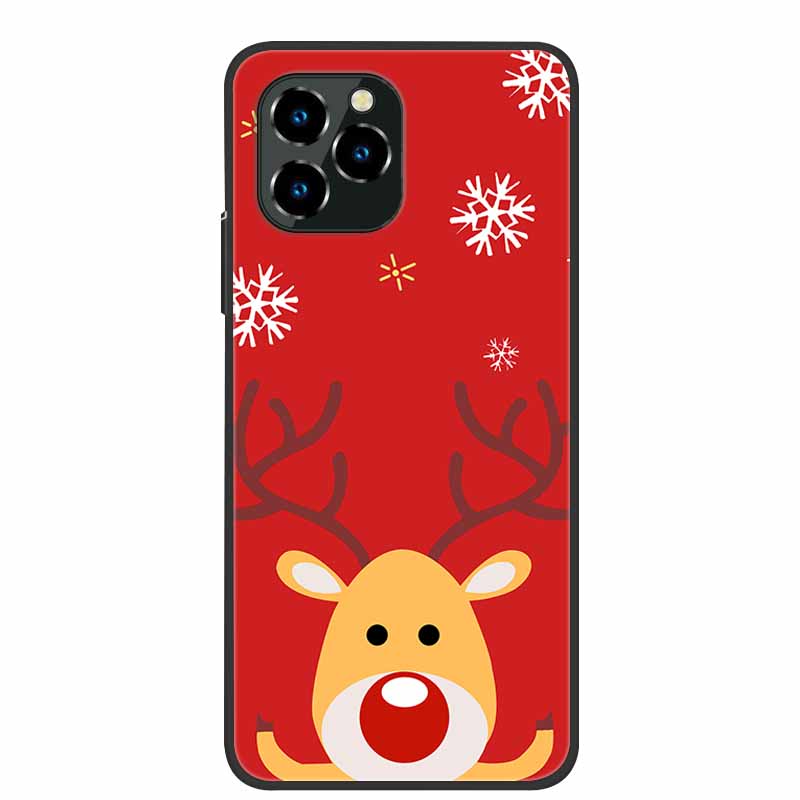 Phone Case For Oukitel C21 Pro Christmas Silicone TPU Soft Cover For Oukitel C21 Pro Coque Protector Bumper OukitelC21 Elk Funda
