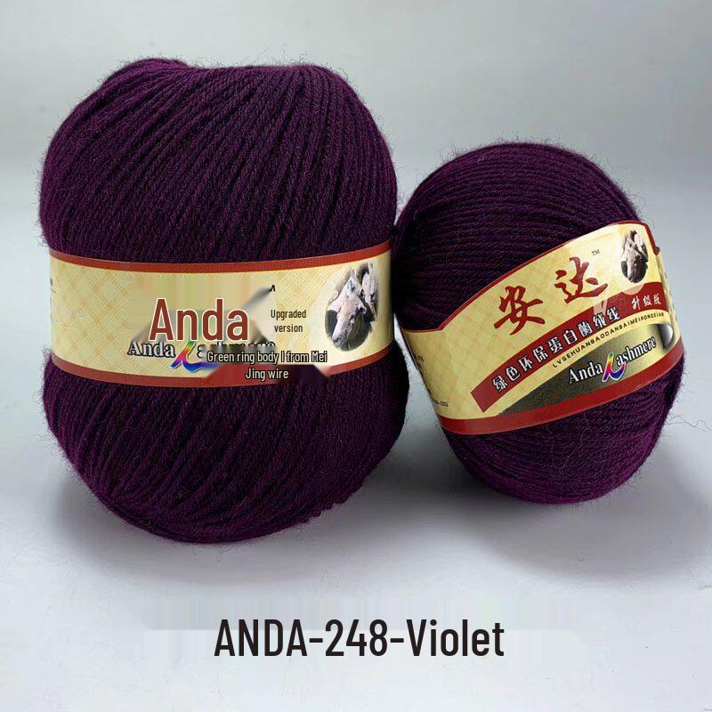 In-Stock 212 Cashmere Wool Yarn Balls: Medium Fine Hand-Knitting Wool for Scarves, Coats, Trousers - 4-Strand Yarn