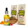 Nat Habit Ready-To-Apply Henna Paste & Turmeric Rosehip Mukhalaya - Face Oil Tan, Pigmentation & Blemish Control (Combo Pack of 3)