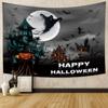 Halloween Party Decoration Tapestry Witch Pumpkin Wall Decoration Background Cloth Home Living Room Bedroom Decoration Tapestry