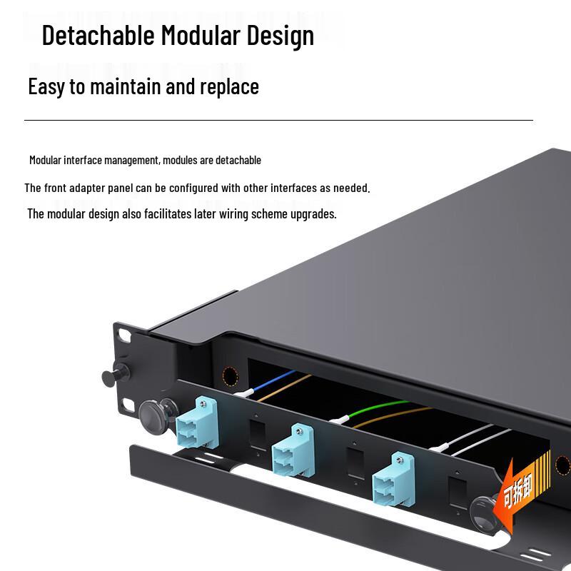 Boyang 1U Fiber Optic Rack Mount Management Solution