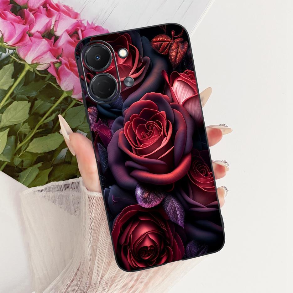 For Tecno Spark GO 3 5G Case KN3 Colorful Flowers Luxury Painted Cover Soft TPU Phone Case For Tecno Spark GO 3 SparkGo 3 Fundas