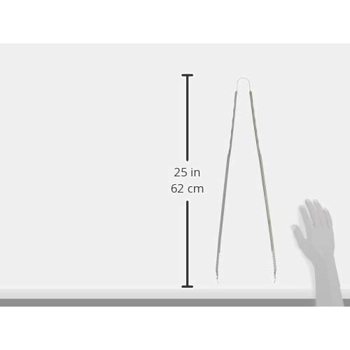 Nagatsuka Seisakusho Nagatsuka Serrated Stainless Steel Tongs, 600mm, G-9