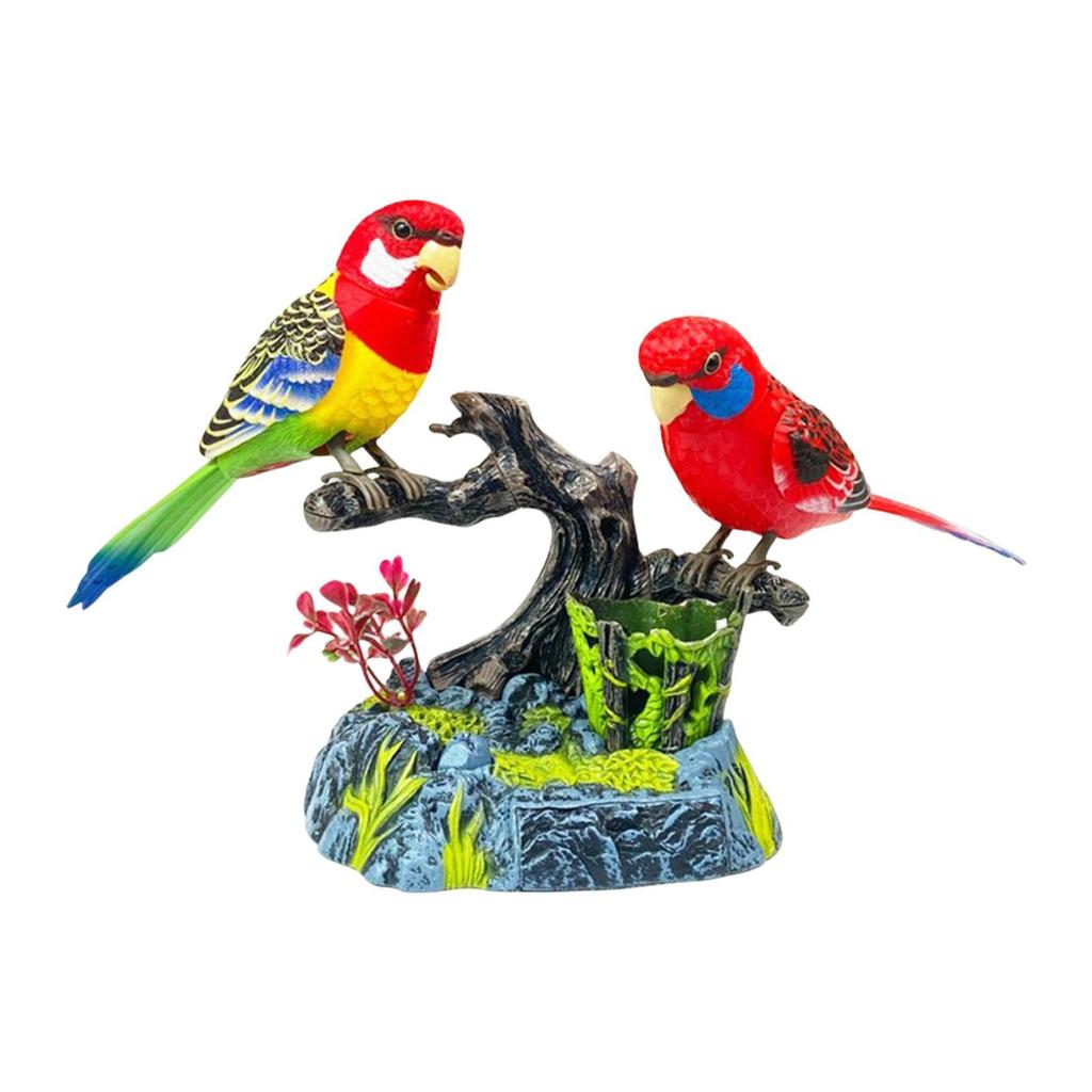 Talking Parrots Electric Birds Interactive Toy Simulation for Kids Elderly Sound Control Bird