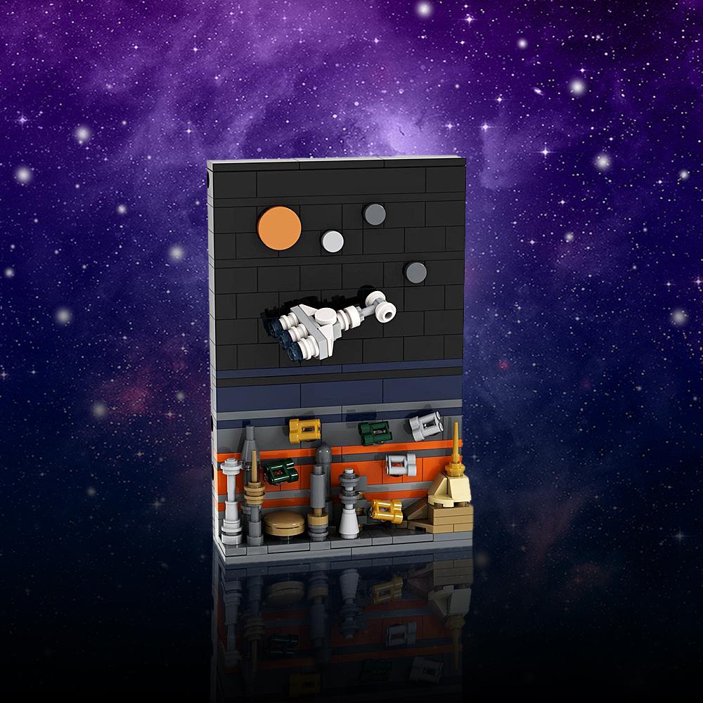Gobricks MOC-149285 Открытка с Корусанта Конструктор Подарок
