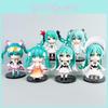 Hatsune Miku Pvc Chibi Figure Set Collectible Display For Anime Fans