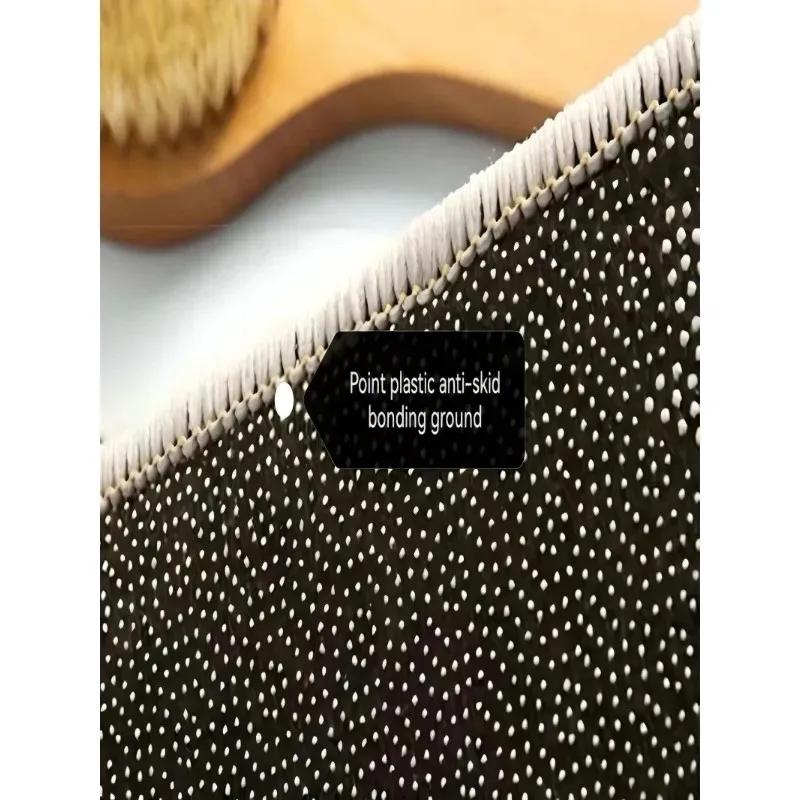 VIKAMA Soft Polka Dot Rug, Non-Slip Apple Print Doormat, Suitable for Bedrooms, Machine Washable Comfort Home Decor Rug