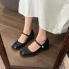 Casual Women's Low Heels Mary Jane Shoes Fashion Comfortable Straps Black Brown Walking Party Loafers Shoes Ladies 2025 Spring