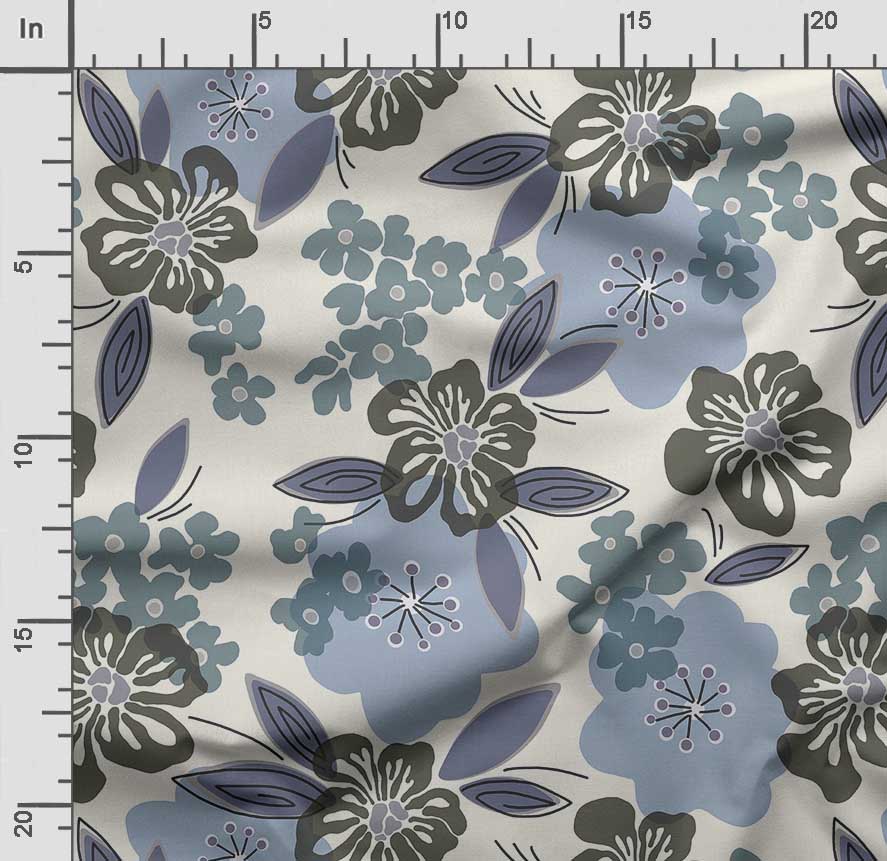 Soimoi Ткань для квилтинга из хлопкового батиста с цветочным принтом, продаваемая во дворе — швейные принадлежности для хлопчатобумажной ткани средней плотности шириной 42 дюйма