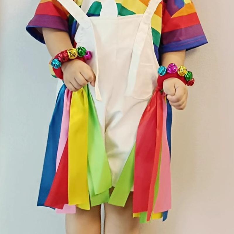 1 шт., цветные ленты, кисточки, ремешок на запястье, колокольчики для соревнований, спортивных встреч, принадлежности для поддержки, шумелки, вечеринки, танцы, декор для рук