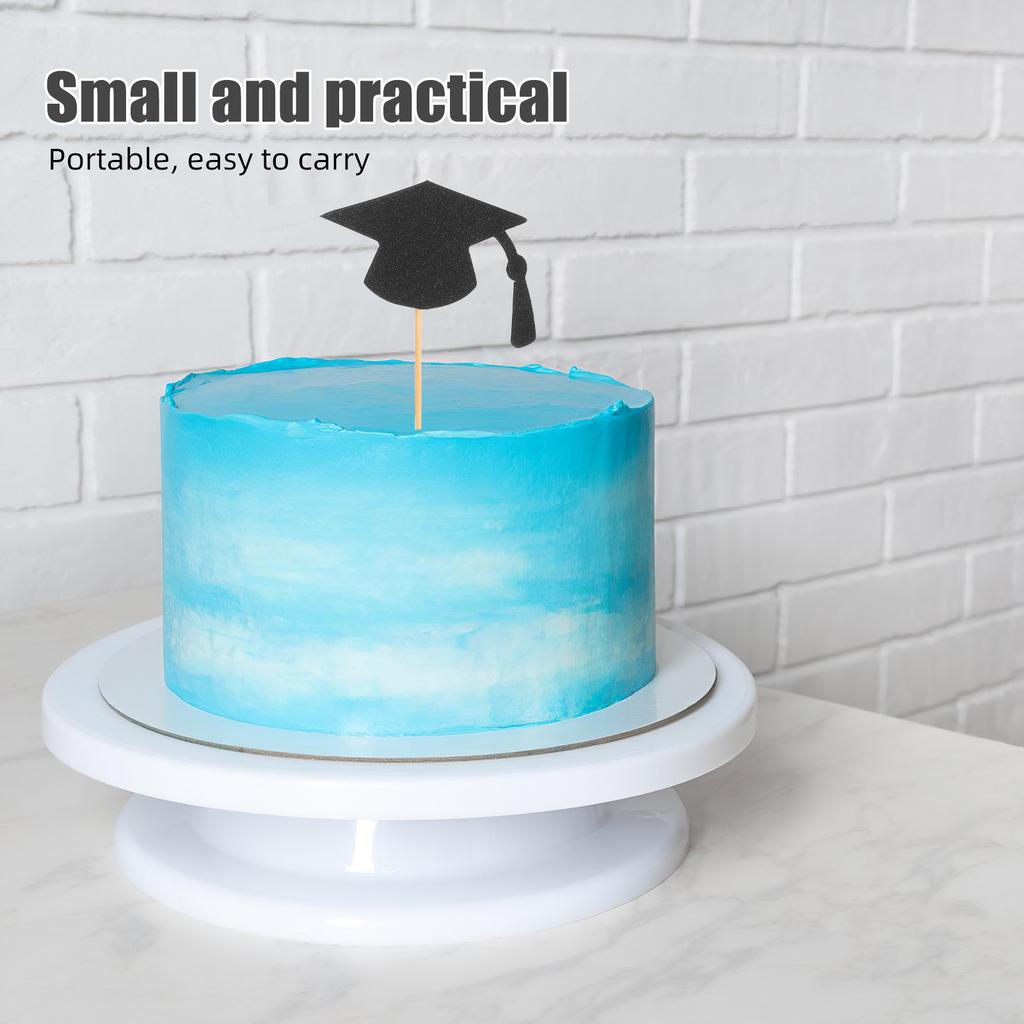 24Pcs Graduation Season Cupcake Decorating Grad Cap Cake Topper Creative Expression Photo Friendly Toppers for Graduation Table