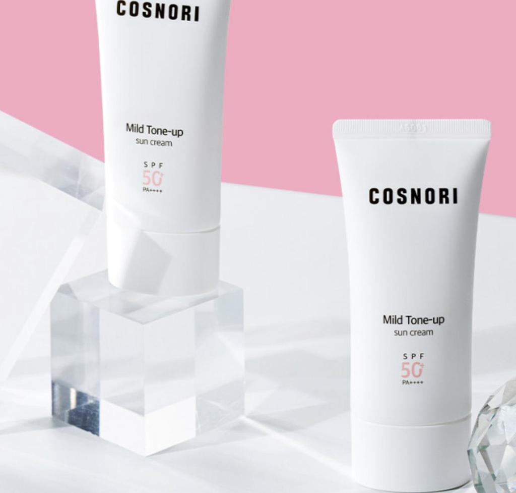 COSNORI Mild Tone Up Sun Cream SPF50+ PA++++ Sun Protection Brightening 50ml Tone Up Cream UV Base