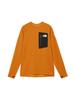 Expedition Dry Dot Crew Long Sleeve Yam Size XL T-Shirt, Unisex, Adult, Orange,