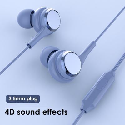 Проводные внутриканальные 4D стерео Hi-Fi музыкальные наушники-гарнитура 3,5 мм с микрофоном для телефона ПК