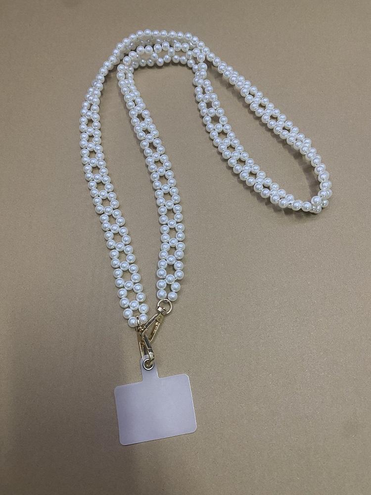 Korean Mobile Phone Corssbody Lanyard Pearl Bracelets Chain For iPhone 14 15 pro max Samsung Flip 4 S21 s22 S23 Ultra