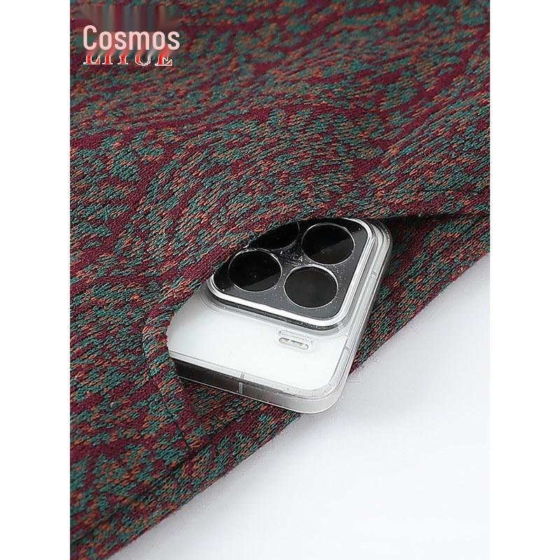 Осеннее шерстяное пальто для женщин среднего и пожилого возраста