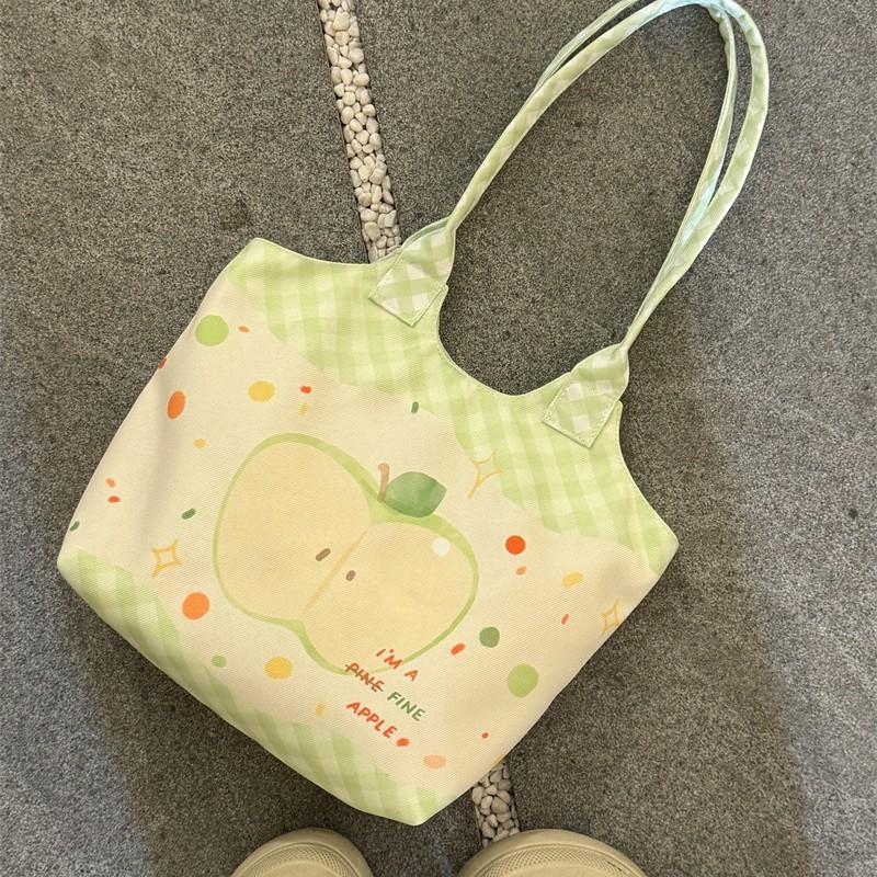 Новая милая сумка большой вместимости, женская сумка для досуга и шопинга, холщовая сумка для занятий для студенток, сумка-тоут на плечо для поездок на работу