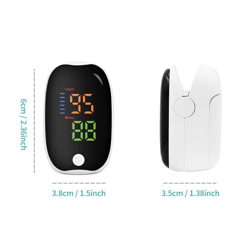 2025 New Fingertip Pulse Oximeter Non-Invasive Laser Blood Oxygen Meter Blood Oxygen Saturation Detector Pulse Rate Monitor Portable Oximeter