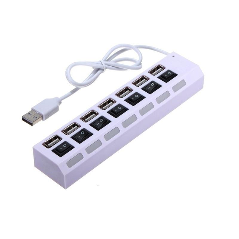 7 Ports USB Mobile Hard Disk U Disk Comprehensive Compatible High Speed Hub Usb Expander