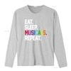Musicals Eat Sleep Repeat T Shirt vintage Washed Slightly graphic Versatile Top For Everyday Wear streetwear designer clothes