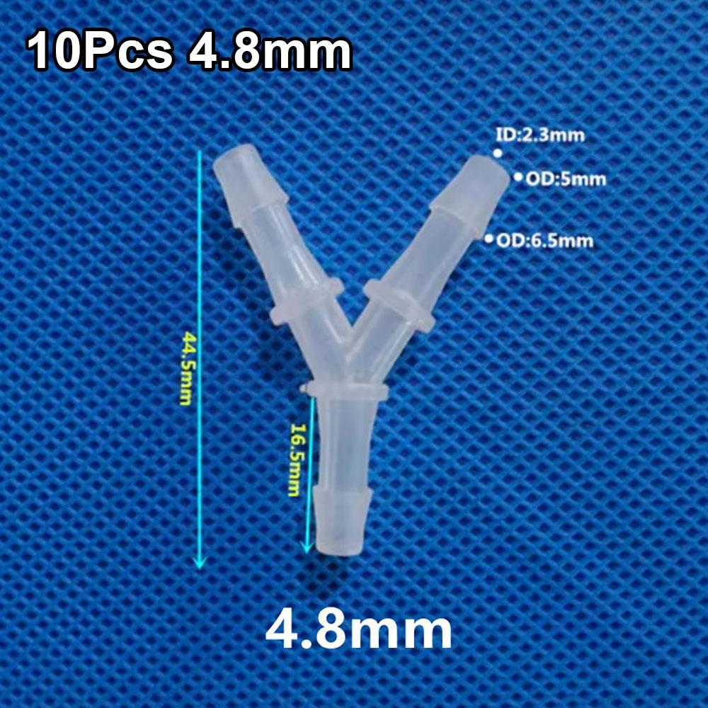 10Pcs Plastic 3 Way Connector PP PE Hose Fittings  for Aquarium Fish Tank Fittings