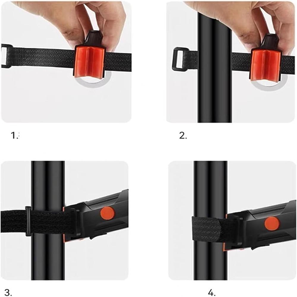 2pcs Rechargeable USB Led Bike Tail Lights for Any Type of Seatpost