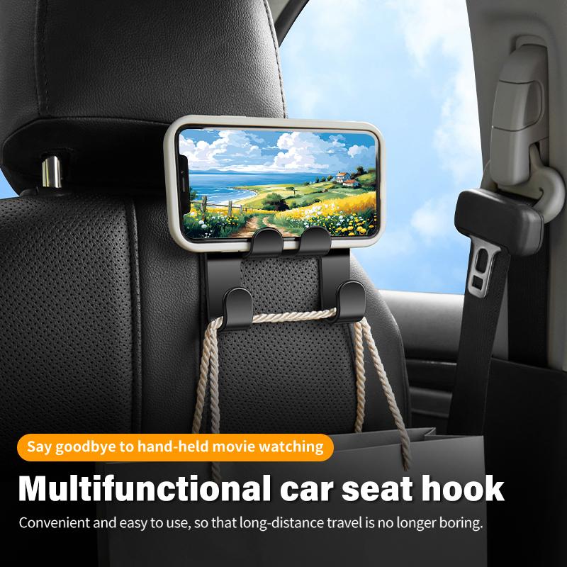 For Mitsubishi Car Universal Seat Hooks Multifunctional Phone Storage Holder Outlander Pajero Sport Lancer EX ASX L200 Eclipse