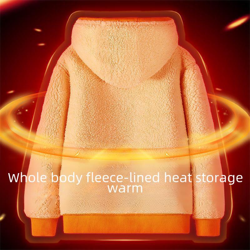 Мужская бархатная толстовка с капюшоном National Trend — утолщенная, теплая куртка из овчины для осени/зимы 2022 года, молодежная и стильная.