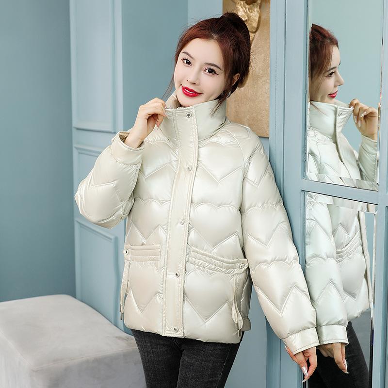Зимняя куртка-пуховик для женщин, короткая, в корейском стиле, модная, универсальная, маленькая, свободная, утолщенная, теплая зимняя куртка