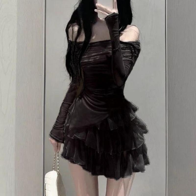 2024 Spring Two Pieces Skirt Set Women Y2k Crop Tops T-shirt + Cake Skirts Japanese Kawaii Fashion Suits Chic Outwear Korean