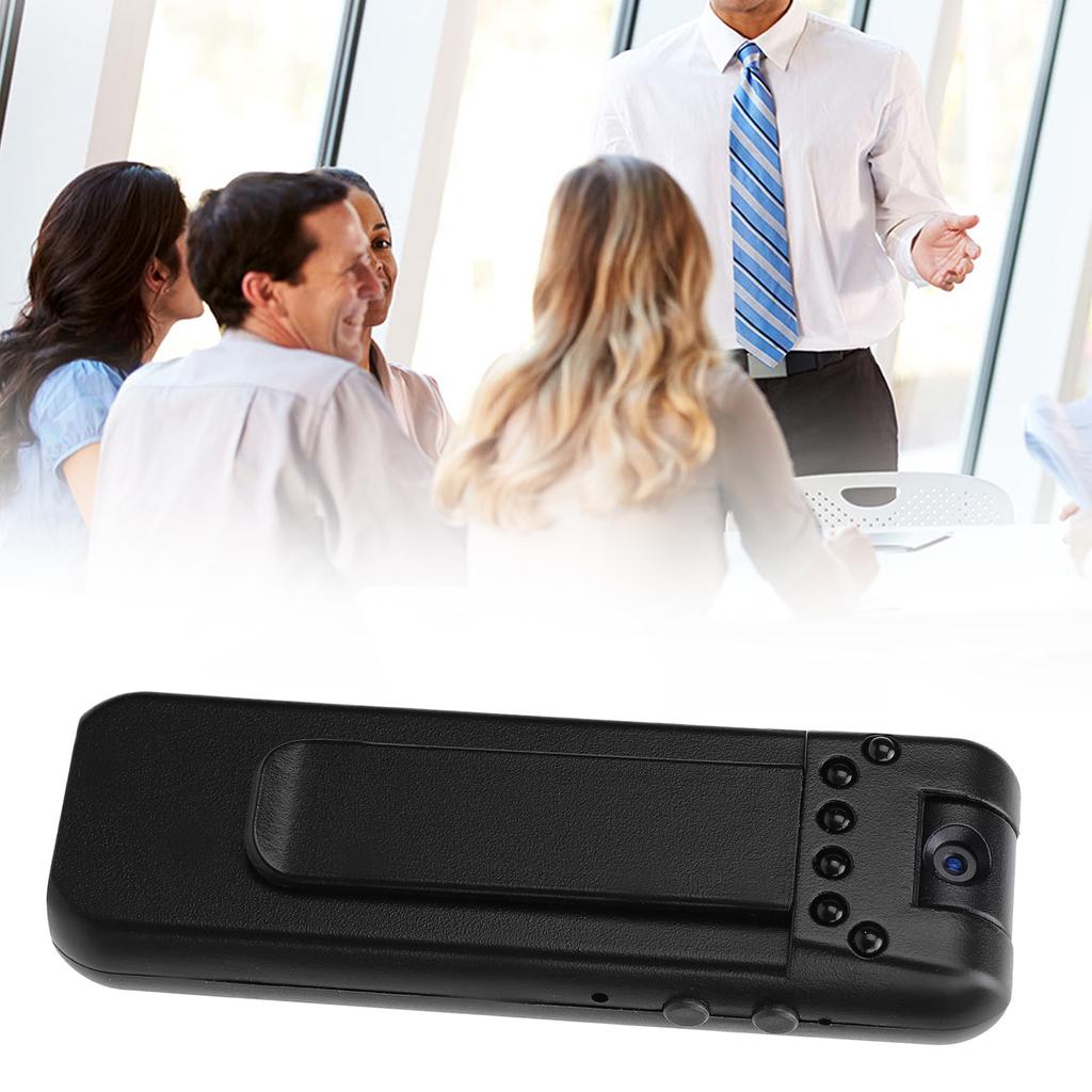 Body Worn Camera with Clip 1080P HD Rotating Lens Night Vision Wearable Pocket Video Recorder Suppor